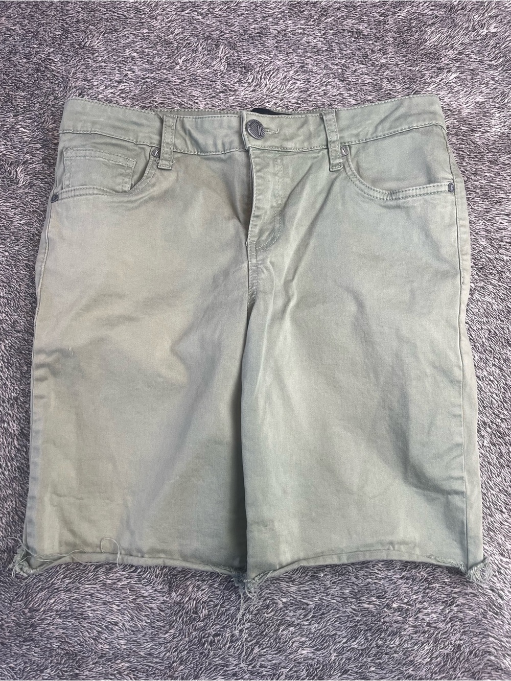 KUT FROM THE KLOTH Sophie Bermuda Short Olive Green Size 6